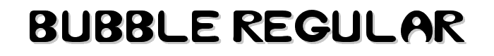 Bubble Regular font